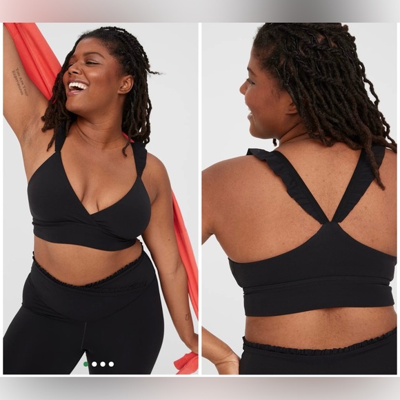aerie Other - OFFLINE By Aerie Real Me XTR Ruffle Strap Sports Bra Large